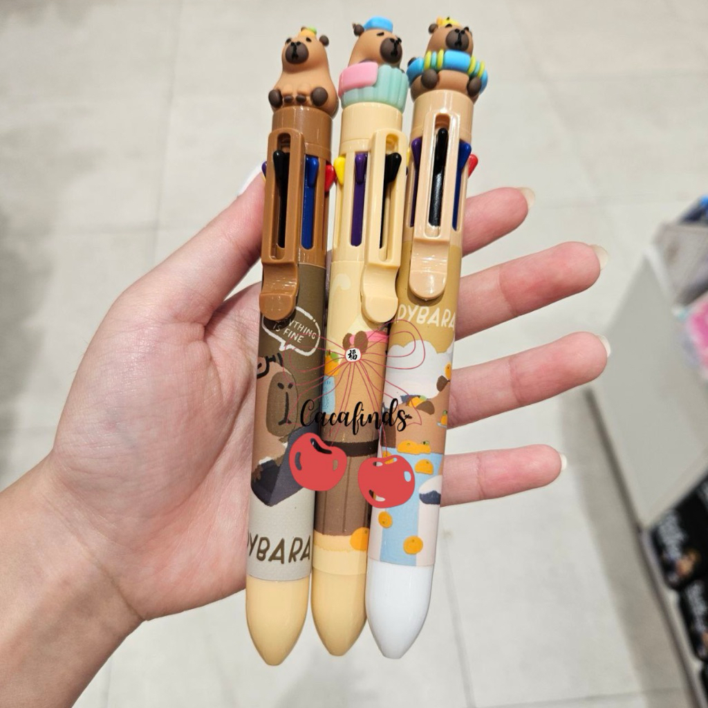 

MINISO x Capybara‼️Ballpoint Gel / Pulpen Ten Colour Capybara Collection