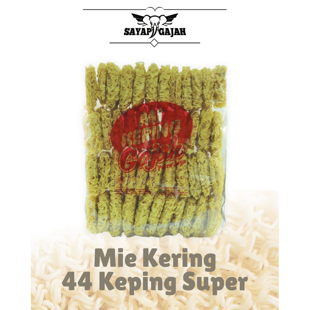 

Mie Kering Gajah 44 keping