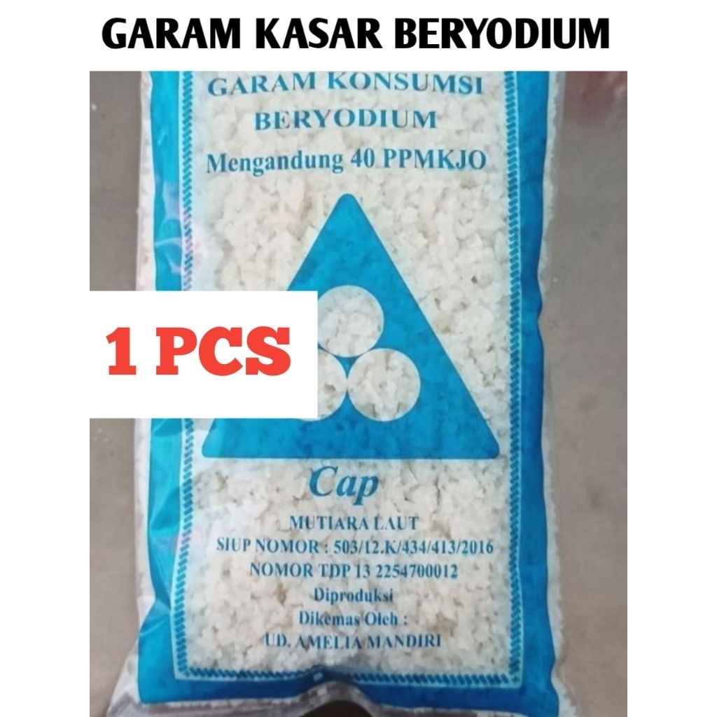 

1 Pcs Garam Kasar Beryodium Mutiara Laut 200 gr