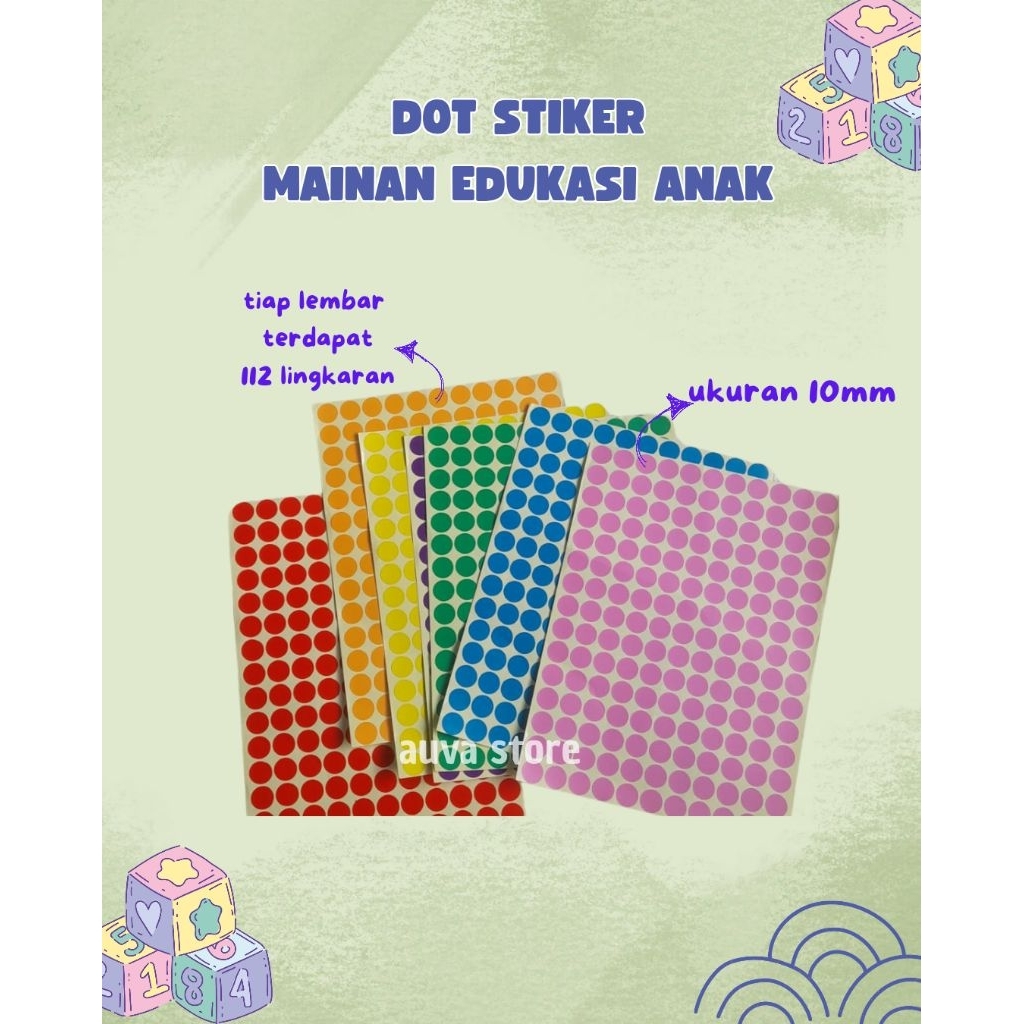 

Stiker dot warna warni Label Tom And Jerry mainan edukasi anak