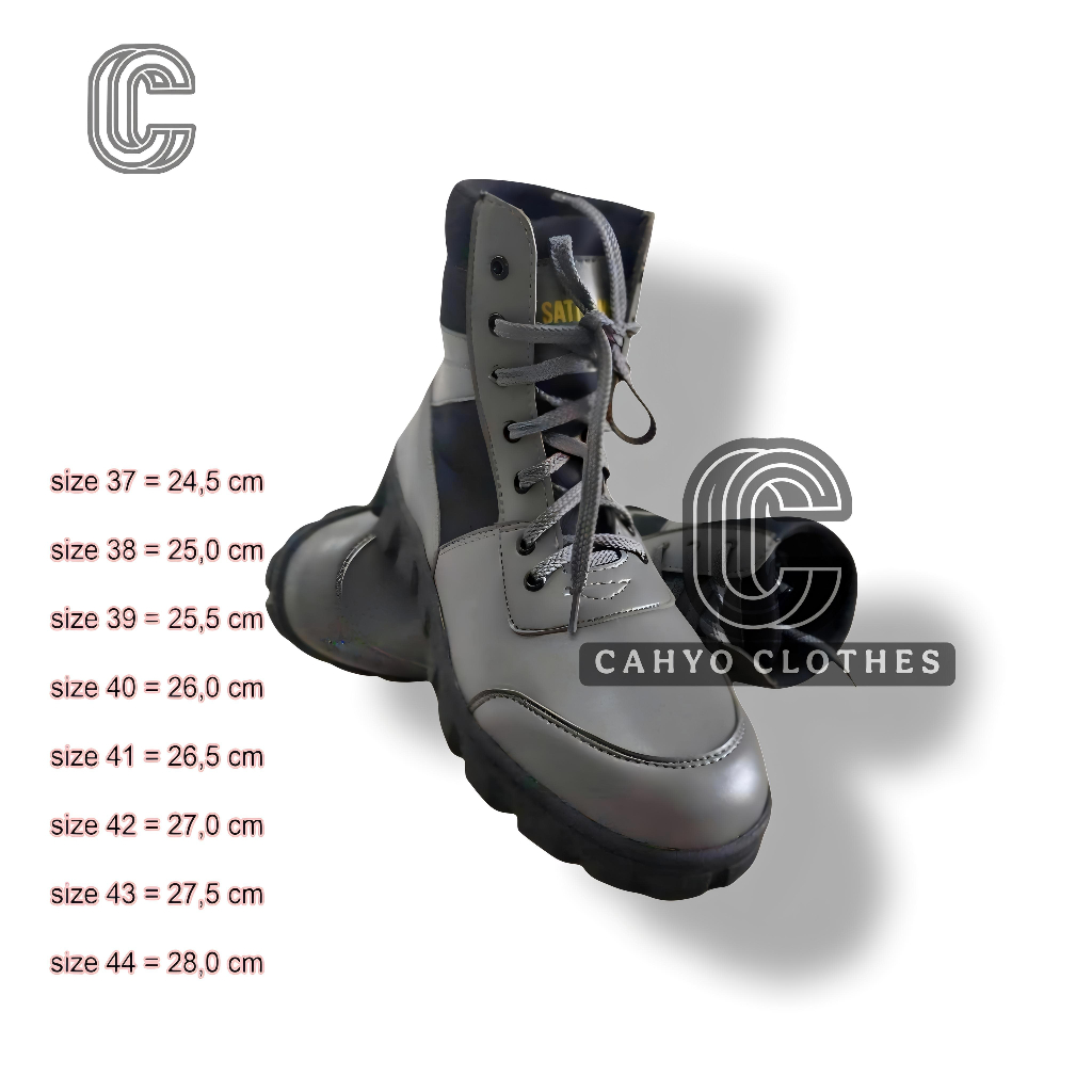 Sepatu PDL Linmas Terbaru Sepatu PDL Satlinmas Terbaru Warna Abu - Abu