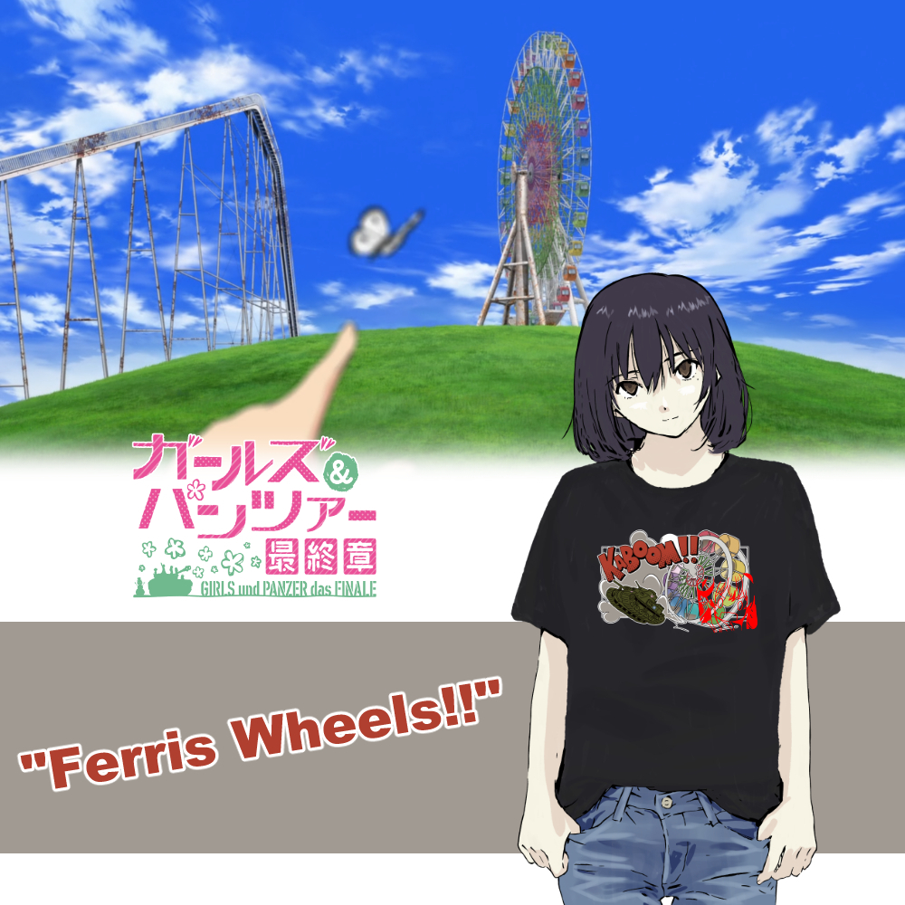 Kaos GIRLS und PANZER Ferris Wheel [GIRLS und PANZER Film Projekt] [Pre Order 7 Hari]