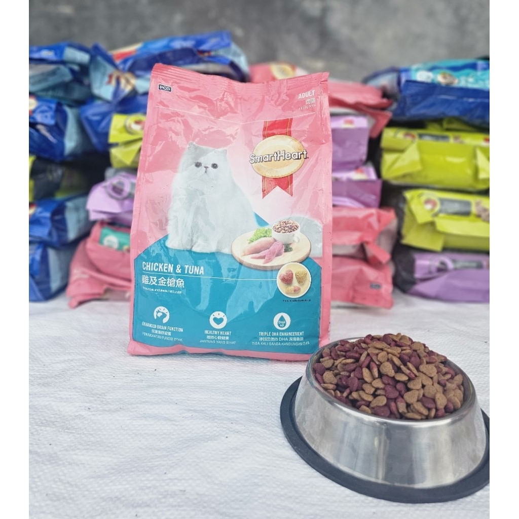 SmartHeart Adult Cat Food Chicken & Tuna REPACK 1Kg