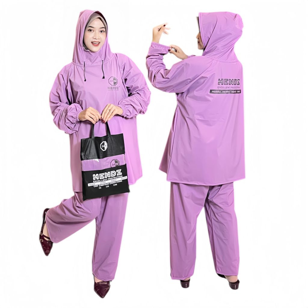 TERLARIS JAS HUJAN HOODIE FULL SEAL PRESS SETELAN PRIA WANITA MANTEL HUJAN SETELAN HOODIE PRIA