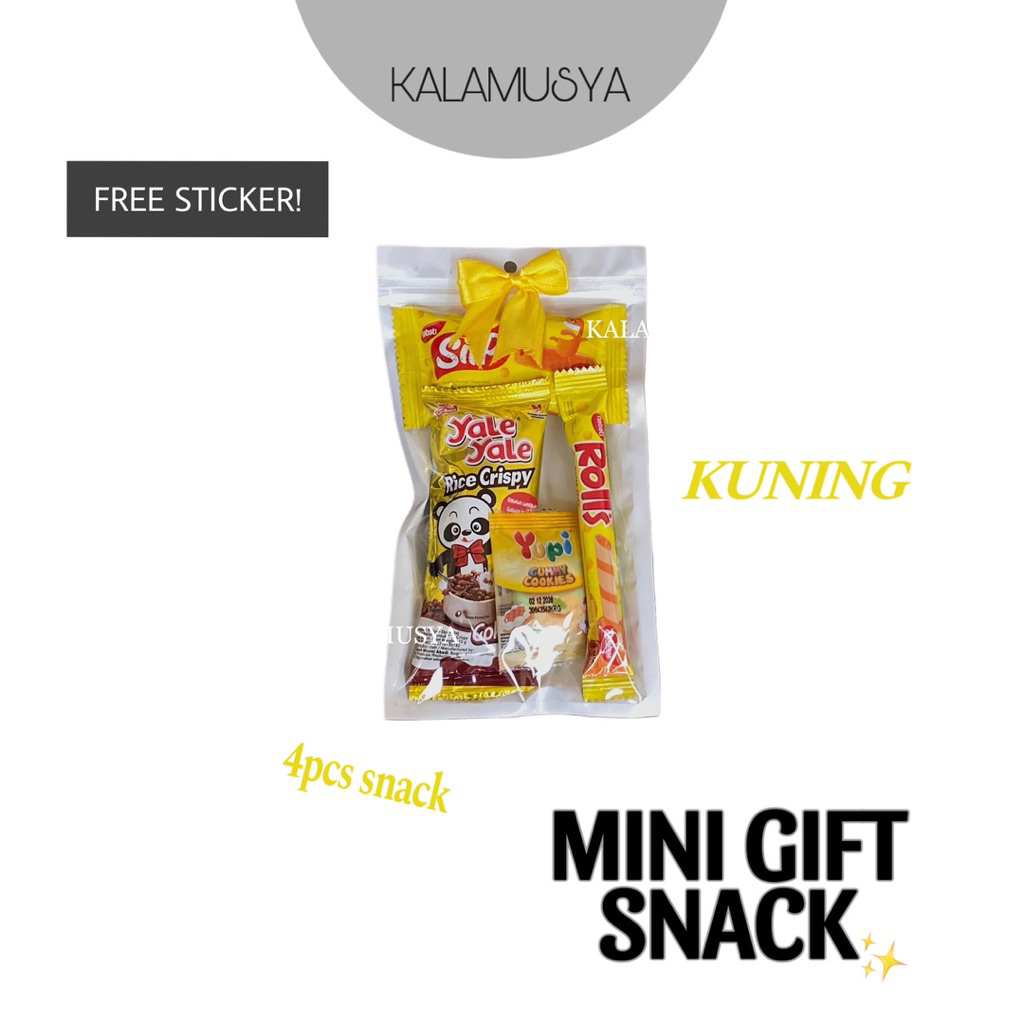 

Mini Hampers Snack KUNING | Bingkisan Mini Ulang Tahun I Mini Gift Wisuda - Free Sticker