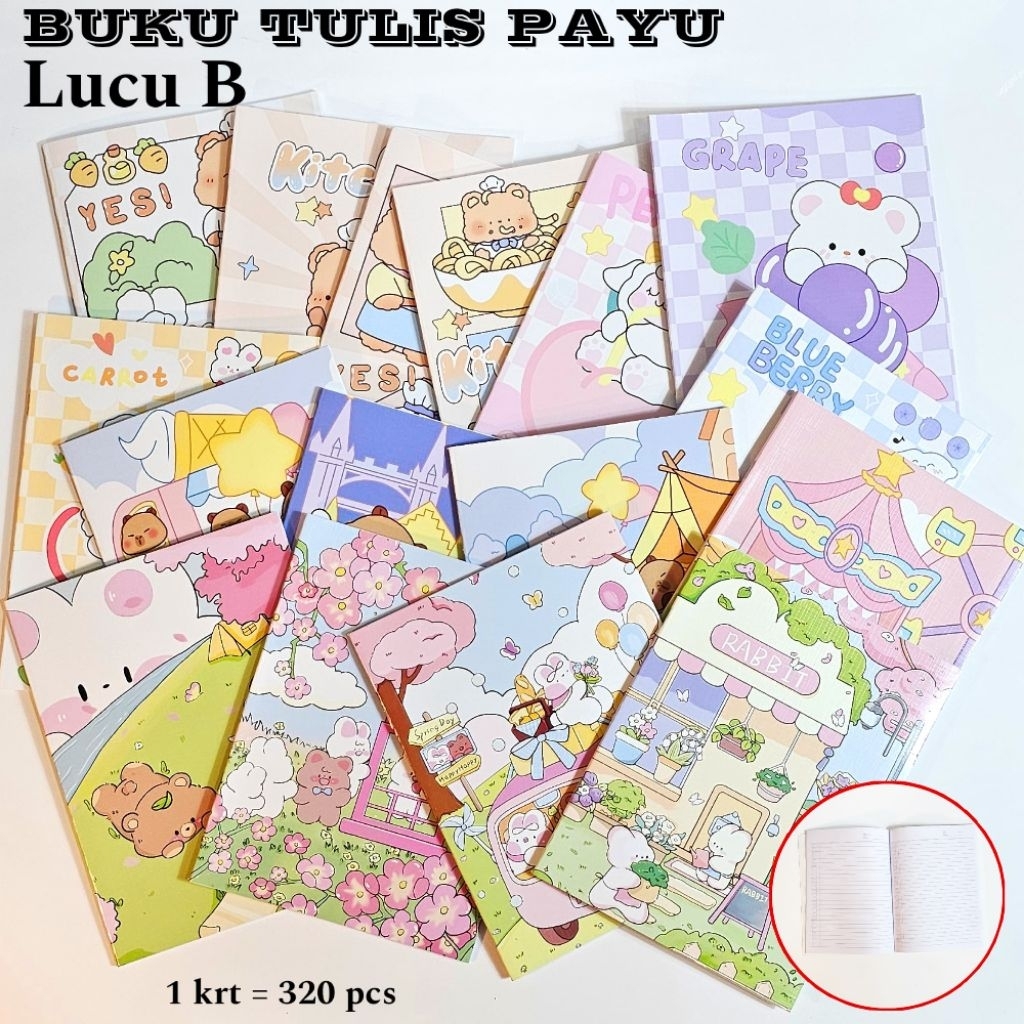 

BUKU TULIS KWARTO / BUKU TULIS 2 GARIS / BUKU TULIS 38 LEMBAR / BUKU TULIS COVER EMBOSS