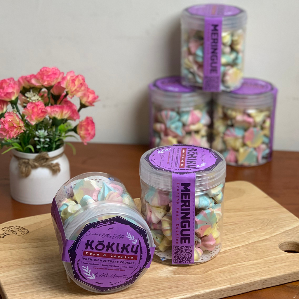 

Meringue Cookies Rainbow Kukiku Buy 1 Get 1 Gratis Kue Kering Busa Permen Manis Toples 600 ml