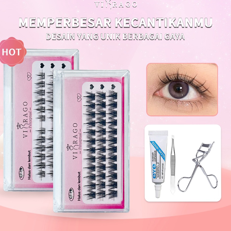 Limited VIRAGO Bulu Mata Eyelash Extension Tanam Import BULU MATA PALSU ALAMI 3D BULU MATA PALSU DOL