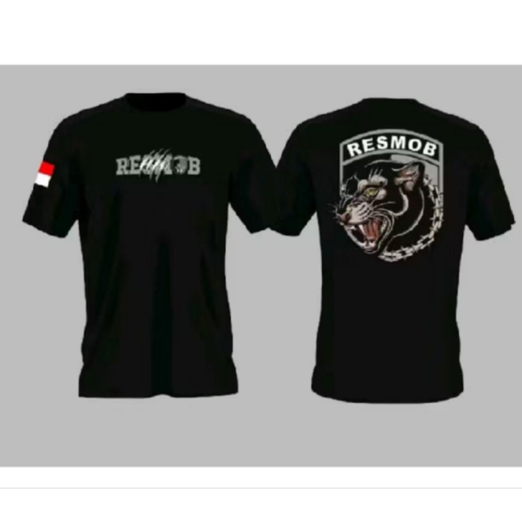 KAOS HITAM RESMOB  MACAN KUMBANG GARANG DESAIN EDGY