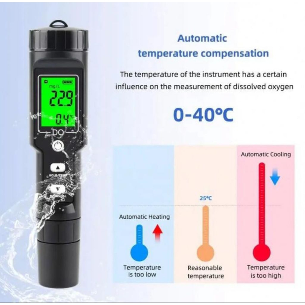 Dissolved Oxygen Tester meter DO900 DO meter water analyizer Air 02 oxygen