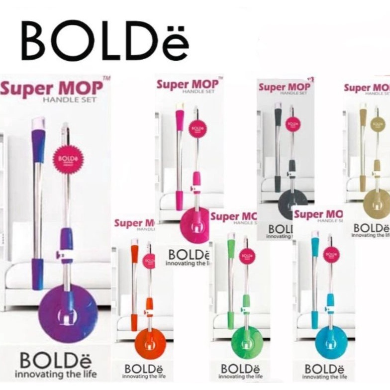 Super Mop Bolde Handle Set Super Mop  Tongkat Super Mop  Refill super mop KODE J9V6