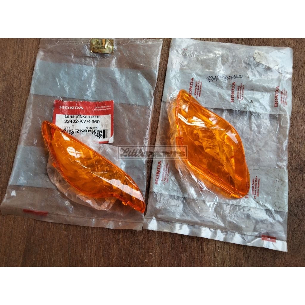 Lens winker kvr mika lampu sein sen riting depan belakang honda supra fit s fit new orange ori origi