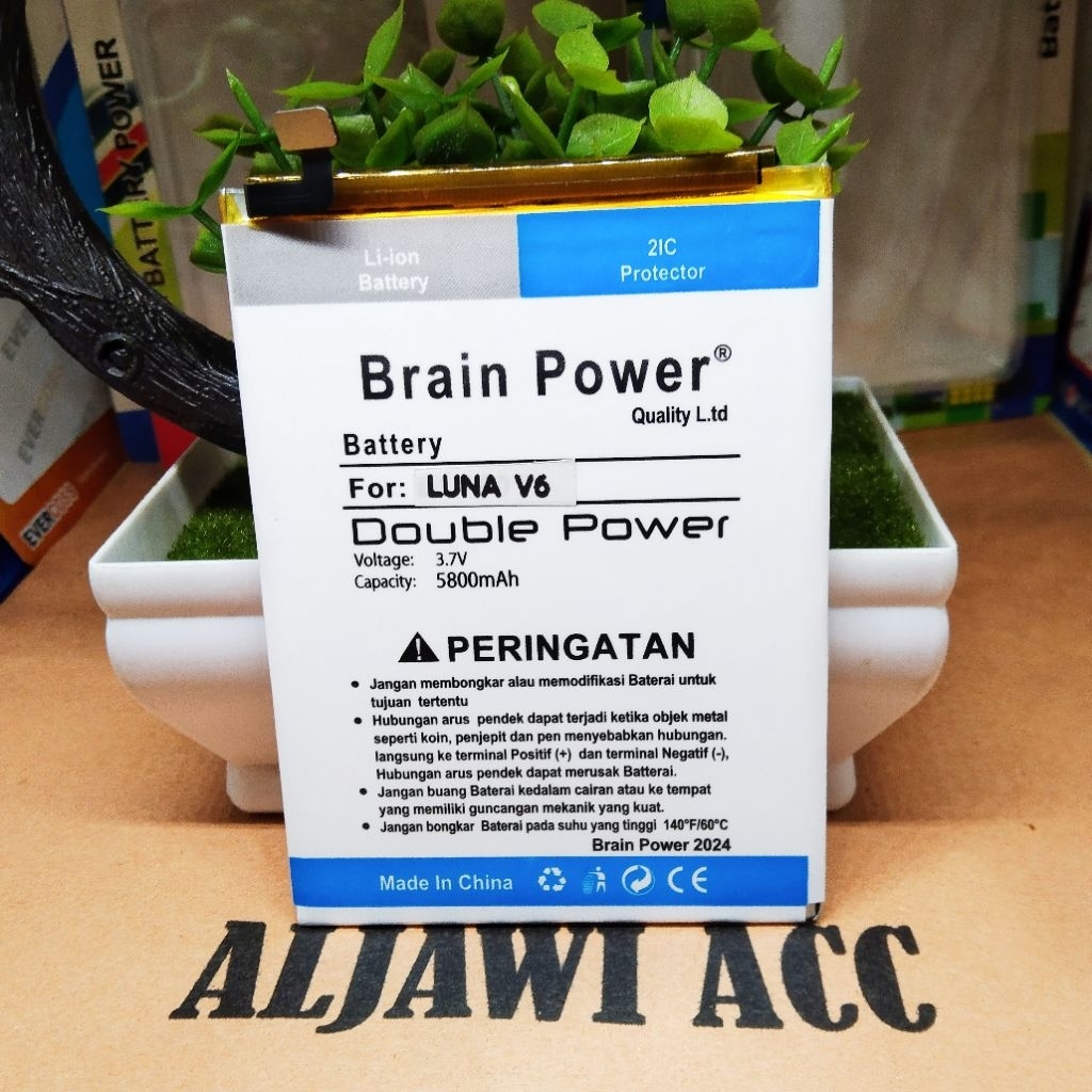 Baterai Batre Battery Luna V6 V 6 V-6 6/128gb Doubel Power Battery