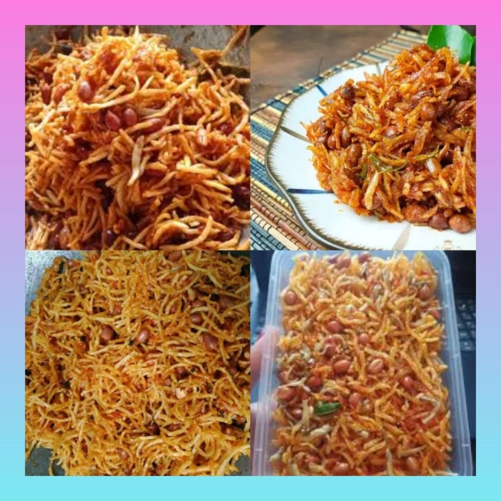 

Kentang mustofa teri Medan kacang pedas gurih balado kemasan box 250 gram | Kentang Mustofa teri kacang balado | Kentang Mustofa teri Medan kacang gurih pedas manis | Kentang mustofa teri kacang kriuk garing renyah