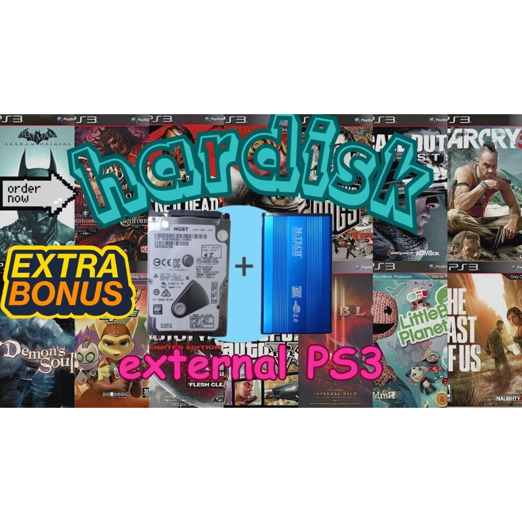 Hardisk Eksternal HDD PS3 Game Banyak
