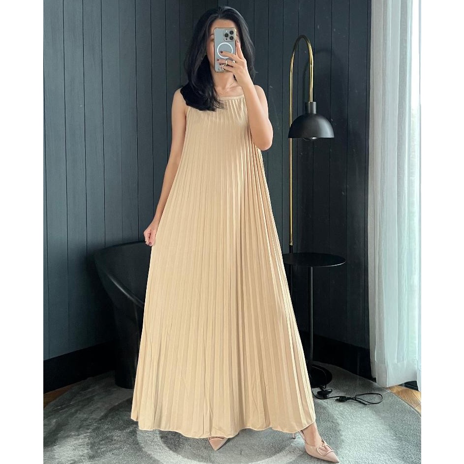 Dress Plisket Mayung  Dress Plisket Maxi  Dress Plisket Muslim