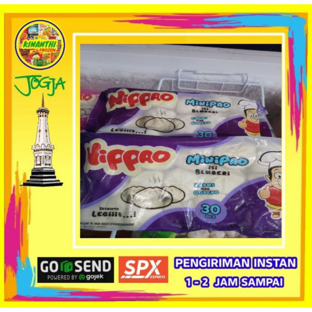 

Nippo minipao rasa blubery isi 30,jogja frozen