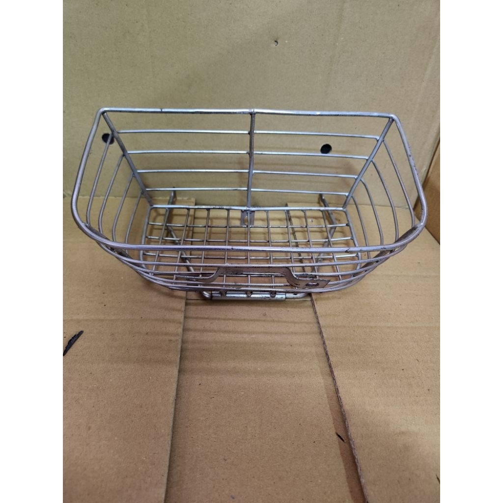 KERANJANG BELANJA DEPAN MOTOR HONDA C70 C50 CHROME