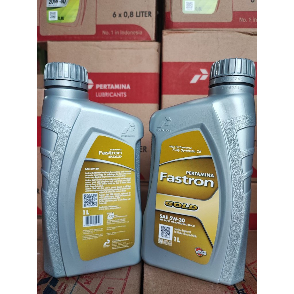 (Asli 100%) OLI FASTRON GOLD 5W-30 1Liter SNI / OLI MESIN / MOBIL / MOTOR / ORIGINAL PERTAMINA
