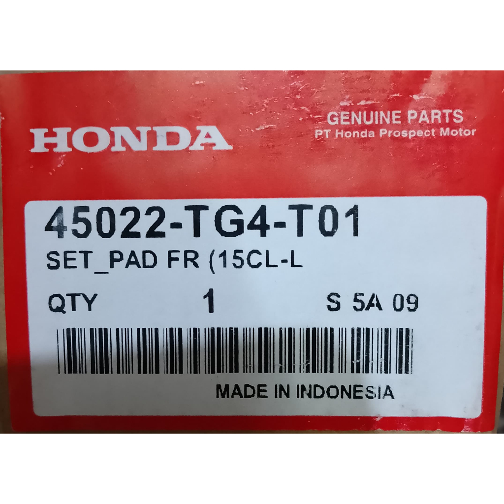 KAMPAS REM DEPANBRIO, JAZZ IDS-I / 45022-TG4-T01