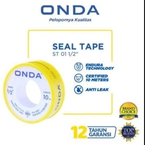 Sealtape ONDA Seltip Onda 10 meter Full Isolasi Solasi Pipa Air PVC