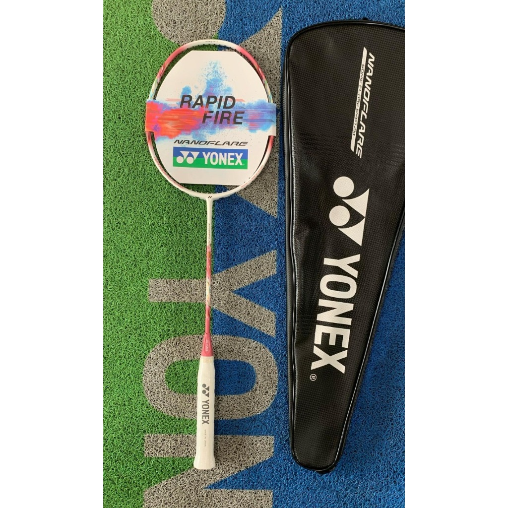 Raket Badminton Original YONEX NANOFLARE 70 Made in Japan, Coral Pink