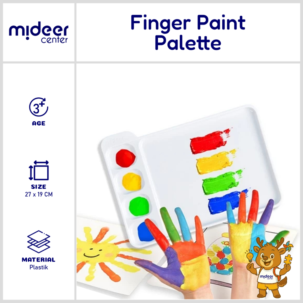 

Mideer Palet Plastik / Tempat Lukis, Cat, Painting, Cat Air - Paint Pallete / Tray Plastic untuk Anak