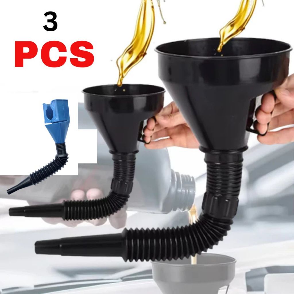 3 Corong Oli dan bensin corong elastis mutifungsi