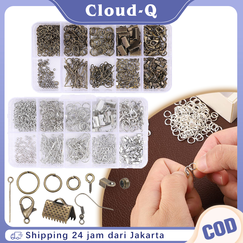 690 Pcs Perlengkapan Anting Perlengkapan Diy Kalung Kait Lobster Gelang Mutiara Kait Paket