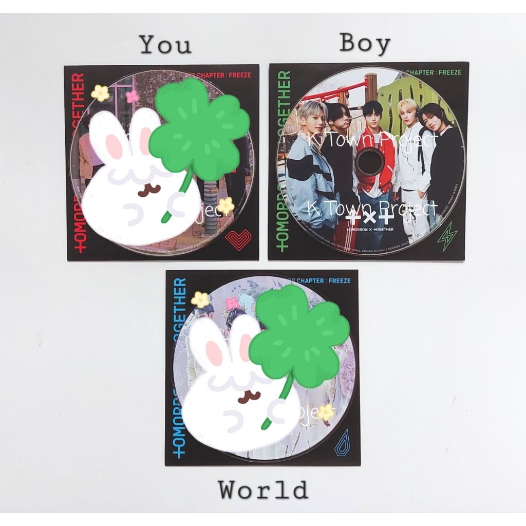 [READY - CLEARANCE SALE] TXT FREEZE BOY YOU WORLD ALBUM POSTER LYRIC BOOK STICKER PACK BEHIND BOOK C