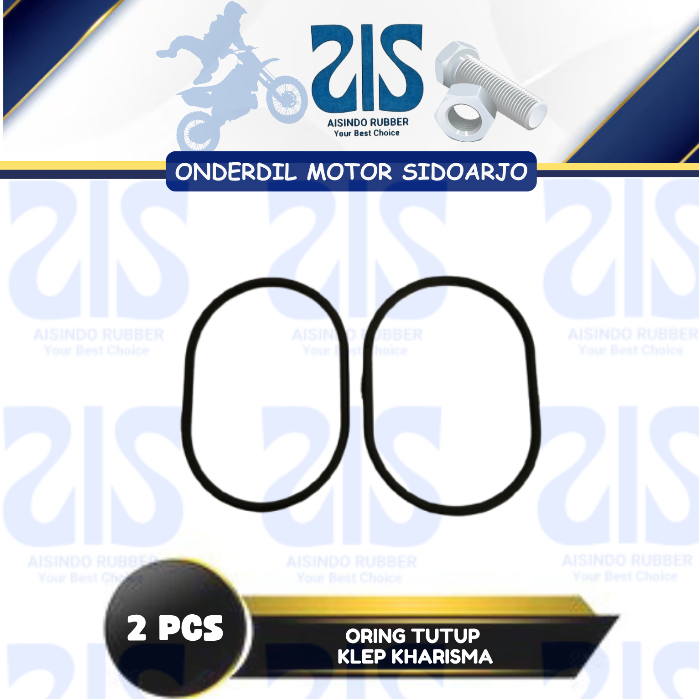 Oring Tutup Klep KHARISMA (Harga Per Pak isi 2 PCS) - Seal Sil O Ring Karet OTK SUPRA X 125 KINARA