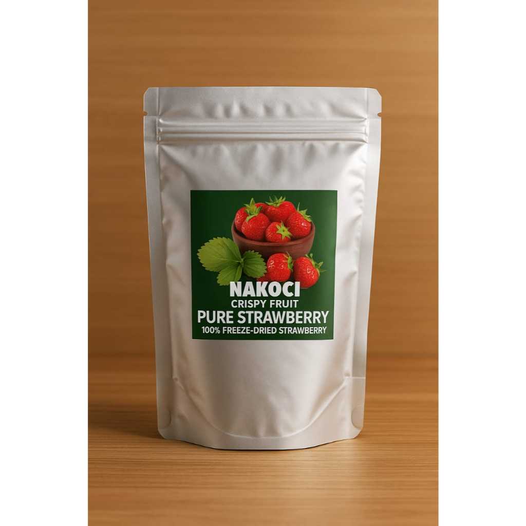 

EG NAKOCI Freeze Dried Strawberry - Snack Buah Kering Stroberi Premium 50gram