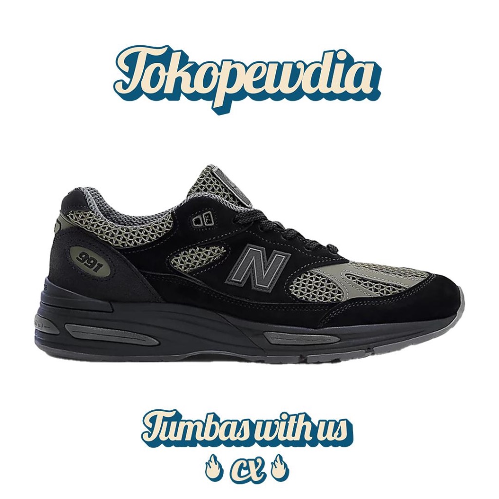 New Balance 991 V2 Stone Island Black Made In England ( U991SD2)