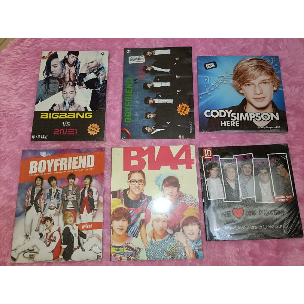 Buku idol BigBang 2NE1 Sistar Boyfriend B1A4 Cody Simpson One Direction