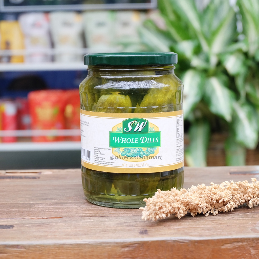 

S&W Whole Dills Pickle Gherkins 680gr