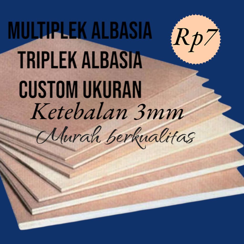 Triplek custom 3mm murah, Multiplek 3mm custom
