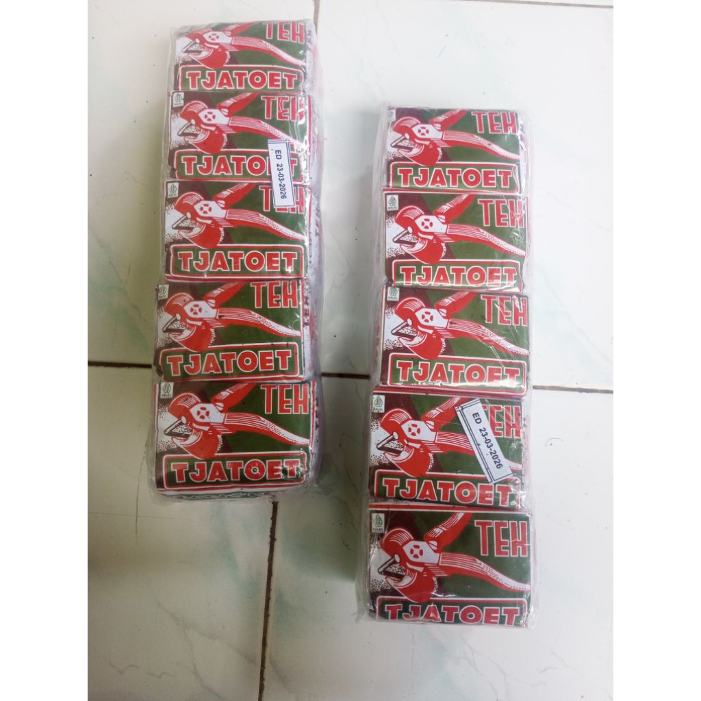 

Teh tubruk tjatoet 1slop isi 5pcs @80gram