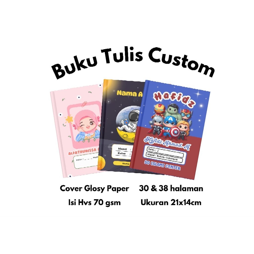 

Buku Sekolah Custom Nama Custom Desain Buku Kegiatan Buku Souvenir