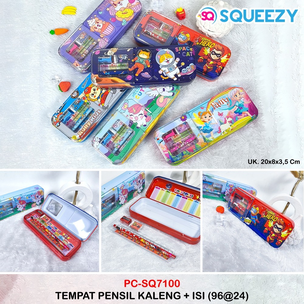 

TEMPAT PENSIL KARAKTER KALENG SQUEEZY SQ 7100