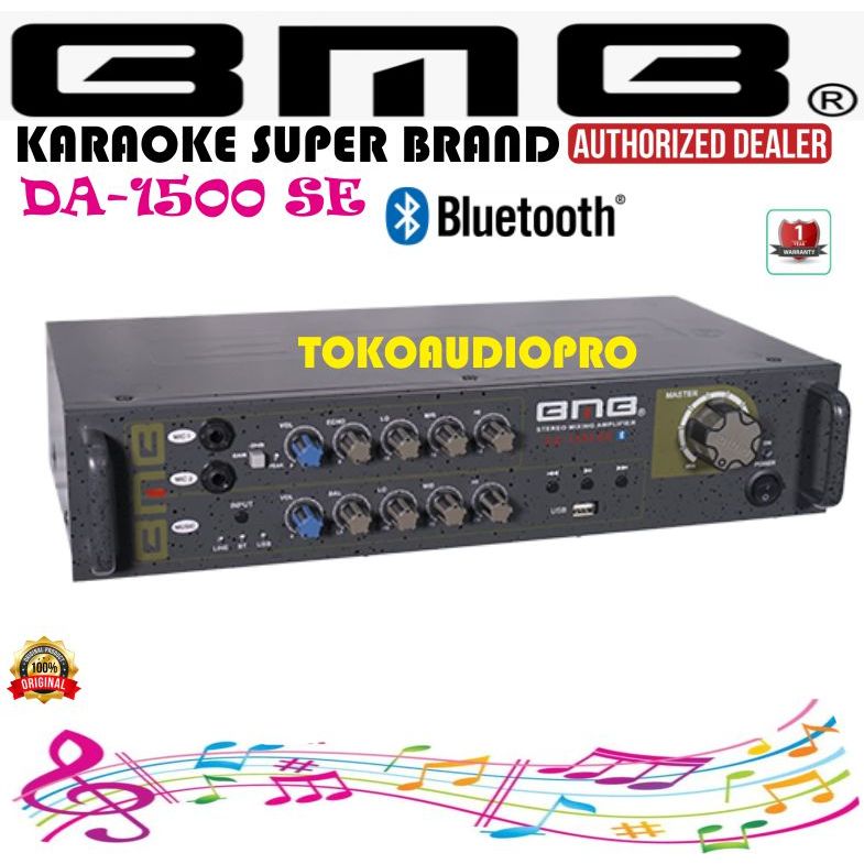 Ampli BMB DA1500 SE BT Amplifier Karaoke BMB DA-1500Se Bt Mixer