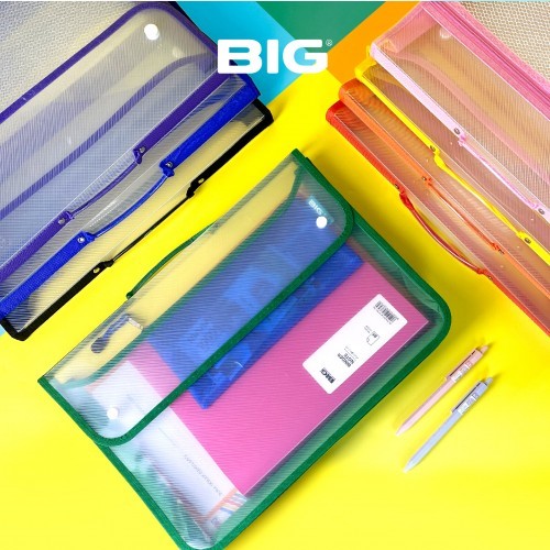 

BIG School Bag Transparent F4 | Tas Map 2 Kancing | TS-7010