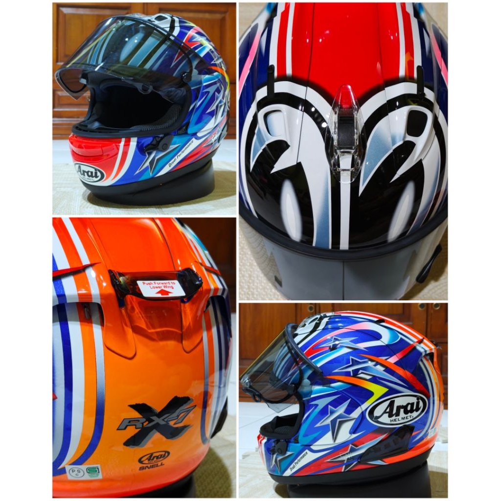 Arai RX7X Nakano Rabbit Red