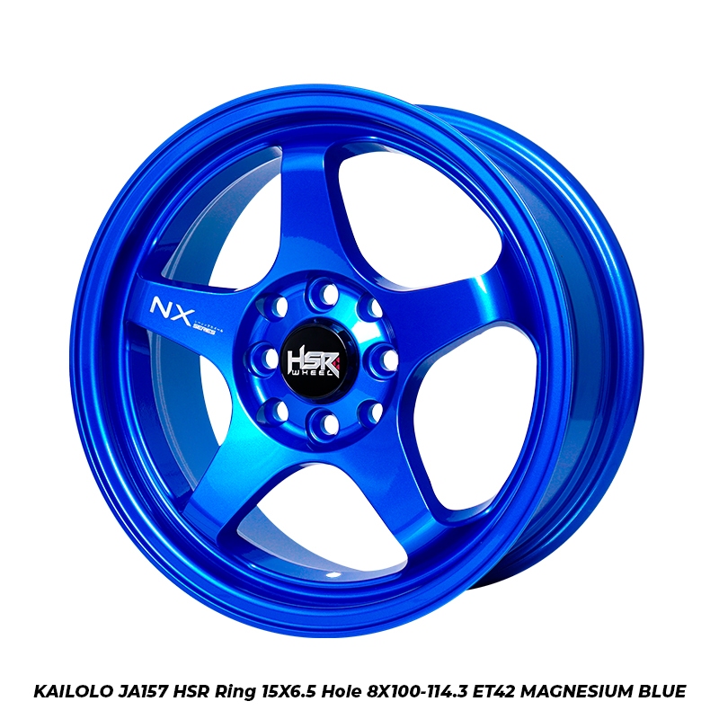 Velg mobil hsr racing kailolo ring 15 lebar 6,5 inchi et 42 double pcd