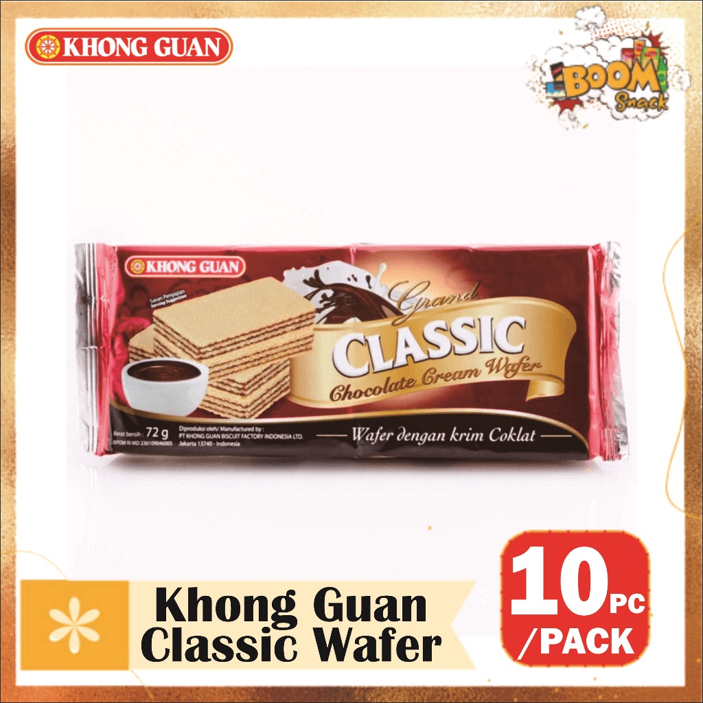 

Khong Guan Classic Chocolate Wafer isi 10pcs
