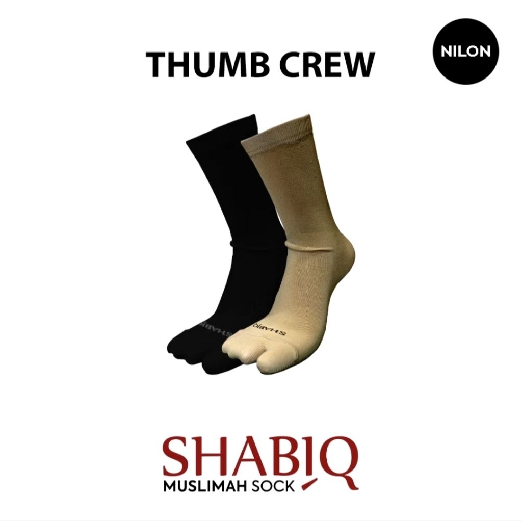 Shabiq Muslimah Socks - Mundo Brand - Kaos Kaki Jempol