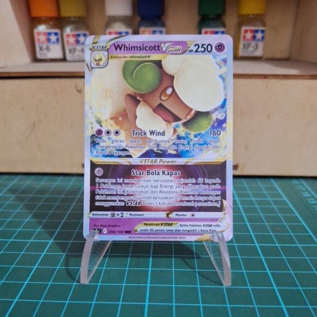 TCG Pokemon Indonesia Whimsicott VSTAR RRR 50/100 2022