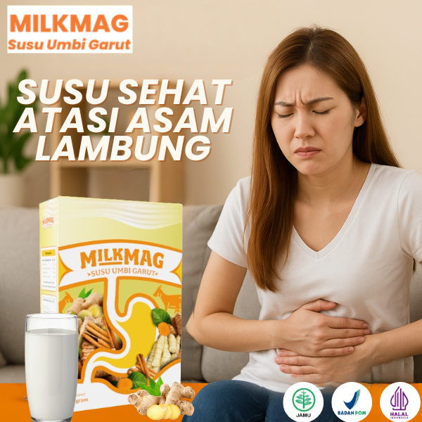 

Milkmag Susu Maag GERD Herbal Alami Redakan Asam Lambung Mual Nyeri Perut
