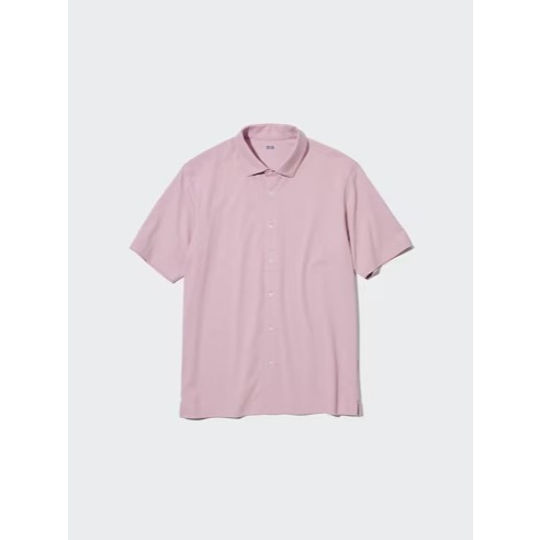 UNQ - AIRism Katun Kemeja Polo Kancing Full