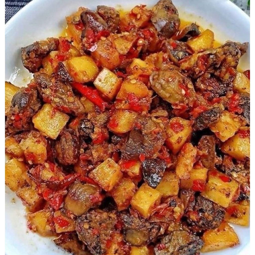 

LAUK MATANG KIRIM H+1 sambel goreng ati kentang 3-4 porsi