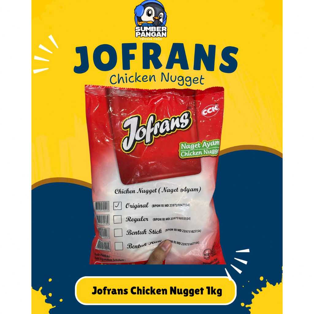 

Jofrans Chicken Nugget (Naget Ayam) 1kg